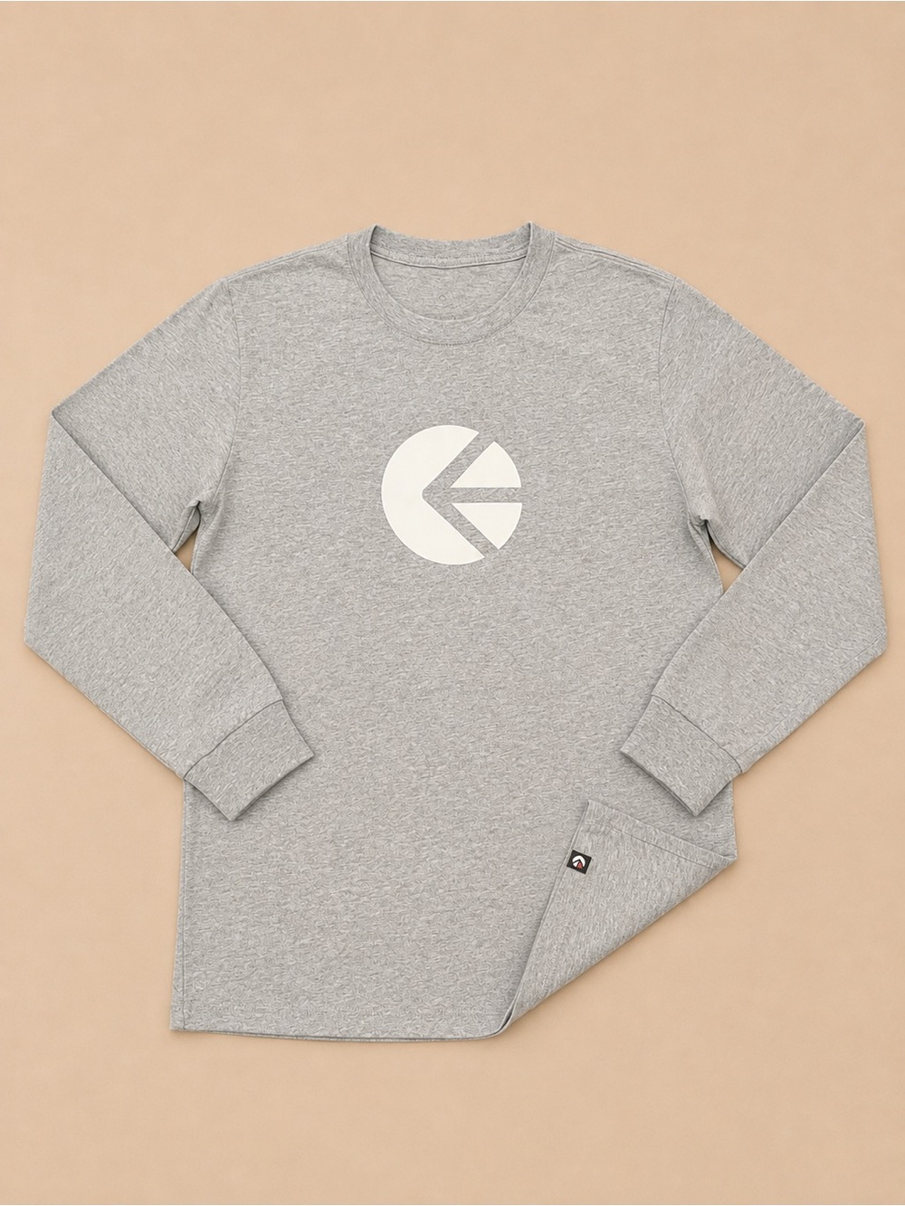 Ethika Kids' Long-Sleeve Crew Tee with Logo - Gray